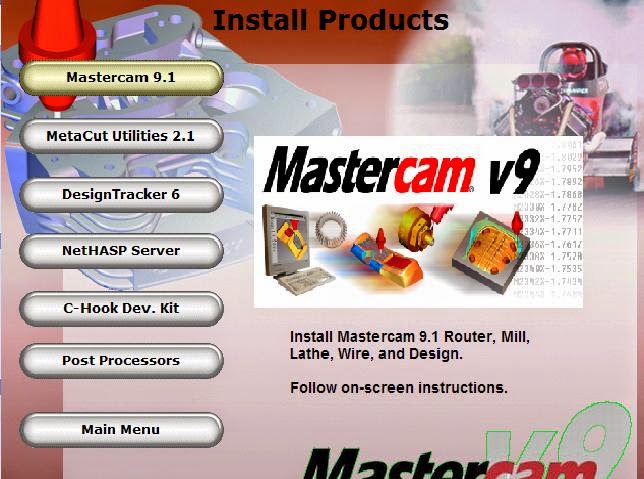 Mastercam v9 software with crack